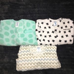 3 large sleep sacks. Used only a few times.